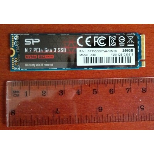 Твердотельный диск 250GB Silicon Power UD80, M.2 2280, PCI-E 3x4, [R/W - 3400/3000 MB/s]
